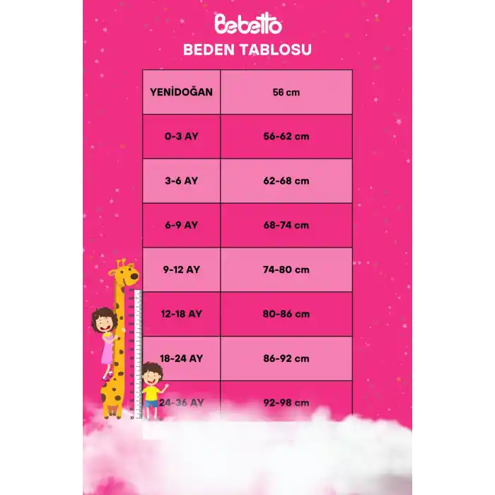 KIZ BEBEK UZUN KOL 2Lİ TAKIM - RETRO PEMBE