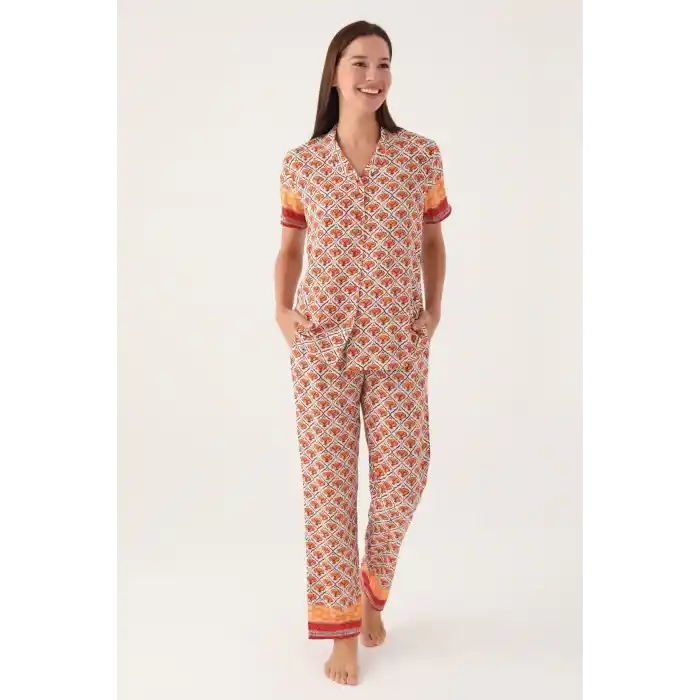 PIERRE CARDIN GÖMLEK PİJAMA TAKIM - KREM