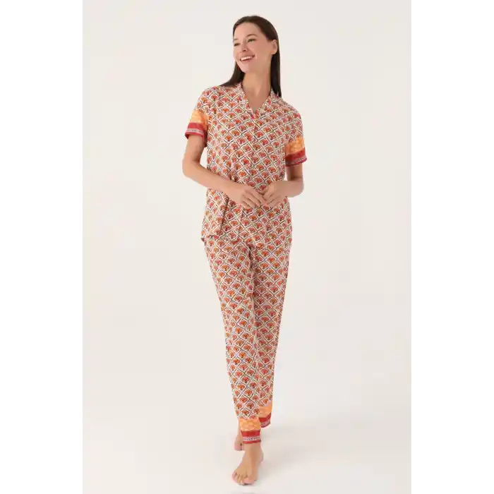 PIERRE CARDIN GÖMLEK PİJAMA TAKIM - KREM