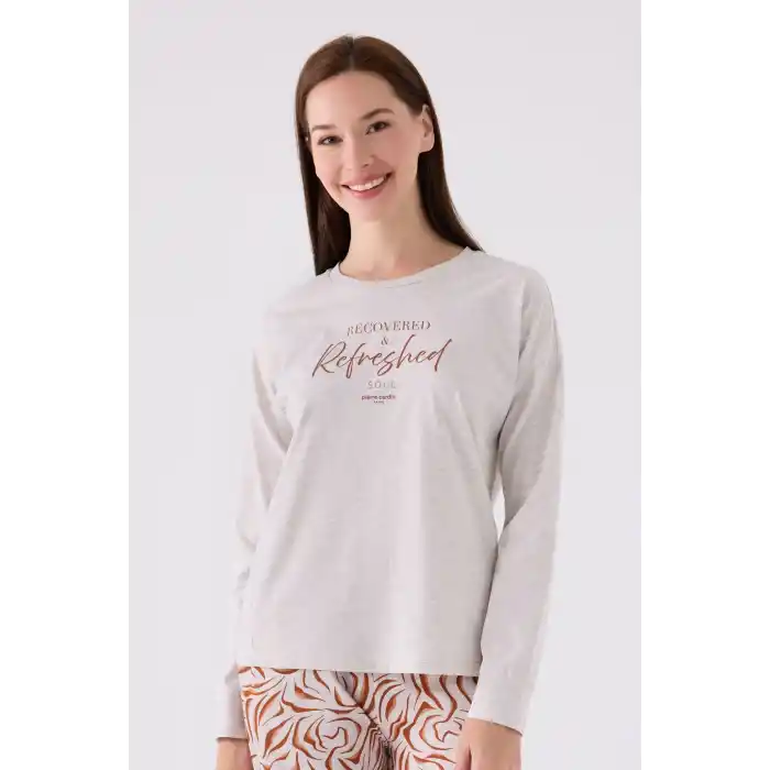 PIERRE CARDIN İKİLİ TAKIM - KREM MELANJ