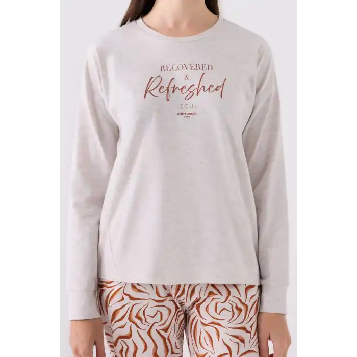 PIERRE CARDIN İKİLİ TAKIM - KREM MELANJ