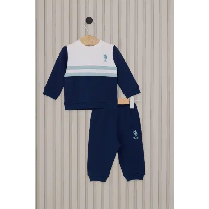 US POLO ERKEK BEBEK 2LI TAKIM - KREM