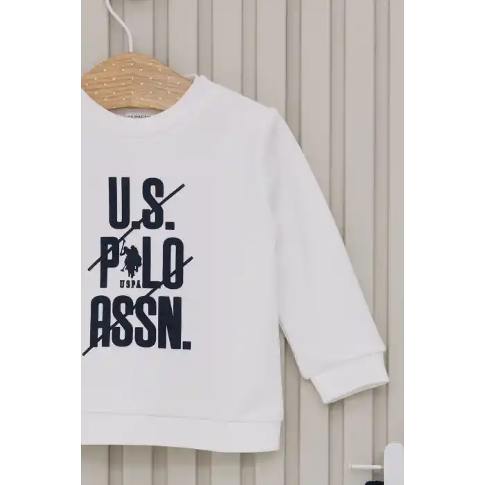 US POLO ERKEK BEBEK 2LI TAKIM  - KREM