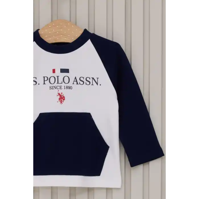 US POLO ERKEK BEBEK 2LI TAKIM  - KREM