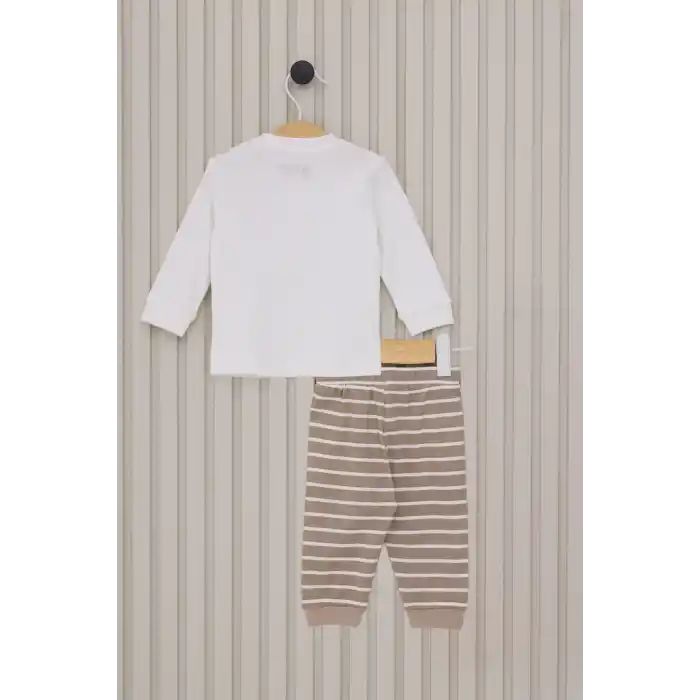 US POLO ERKEK BEBEK 2LI TAKIM  - KREM