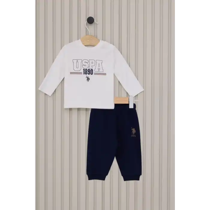 US POLO ERKEK BEBEK 3LU TAKIM  - LACİVERT