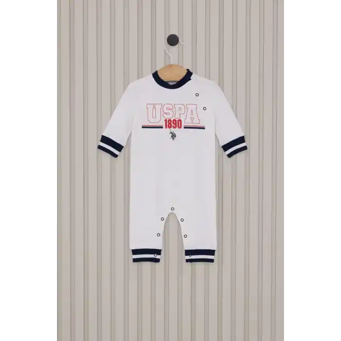 US POLO ERKEK BEBEK PATİKSİZ TULUM - KREM