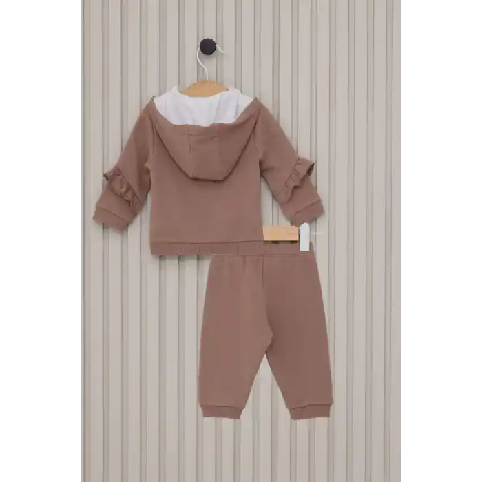 US POLO KIZ BEBEK 3LU TAKIM  - VİZON