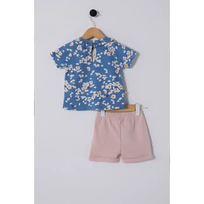 U.S.POLO ASSN. KIZ BEBEK 2Lİ TAKIM - MAVİ