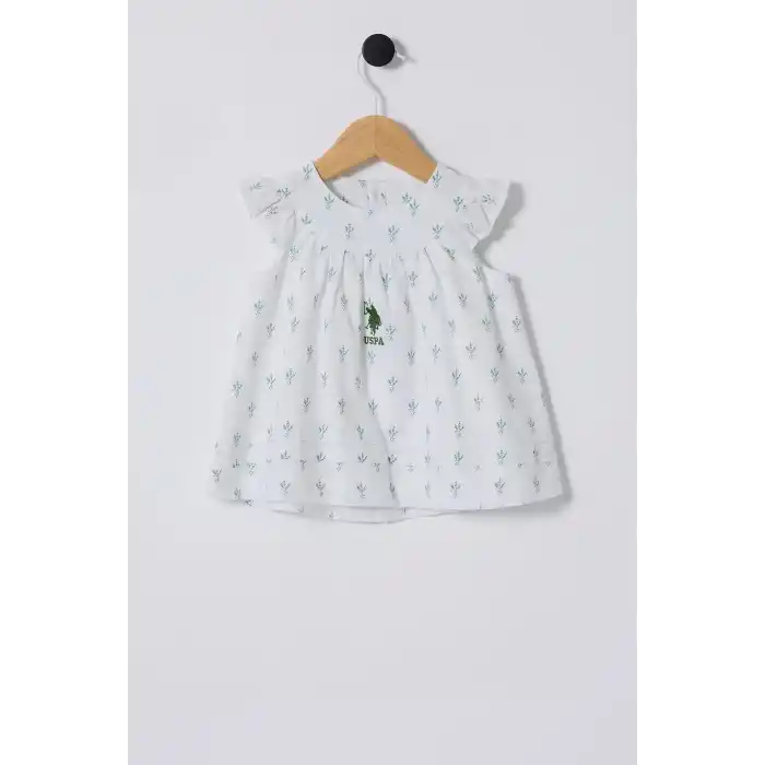 U.S.POLO ASSN. KIZ BEBEK ELBİSE - Beyaz