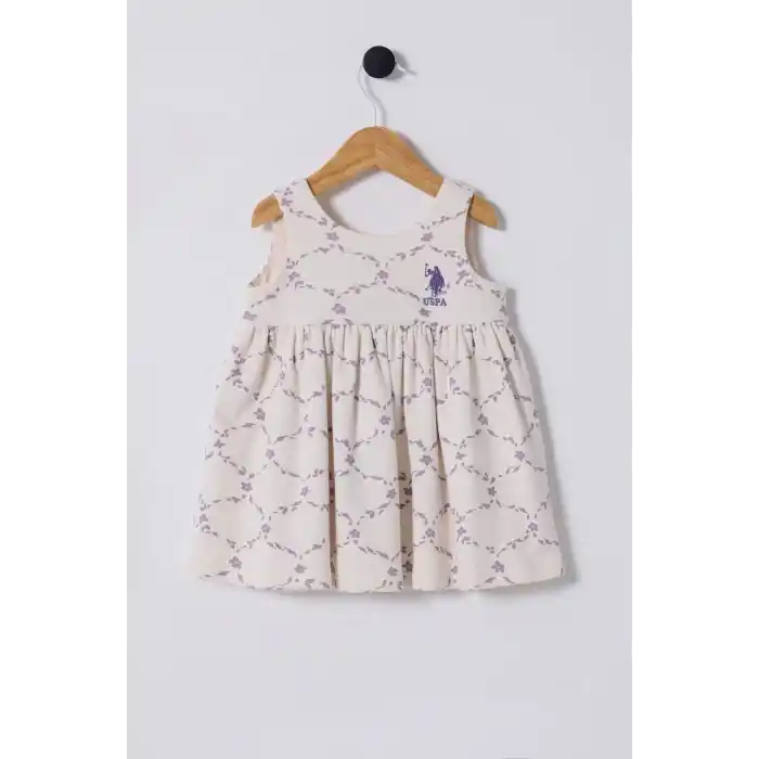 U.S.POLO ASSN. KIZ BEBEK ELBİSE - Beyaz