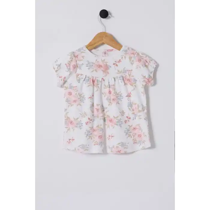 U.S.POLO ASSN. KIZ BEBEK ELBİSE - Beyaz