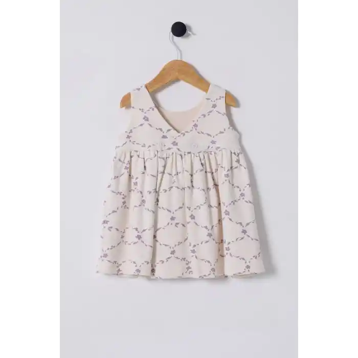 U.S.POLO ASSN. KIZ BEBEK ELBİSE - Beyaz