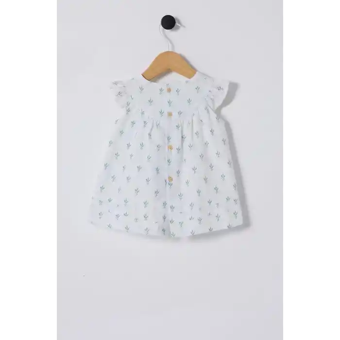 U.S.POLO ASSN. KIZ BEBEK ELBİSE - Beyaz