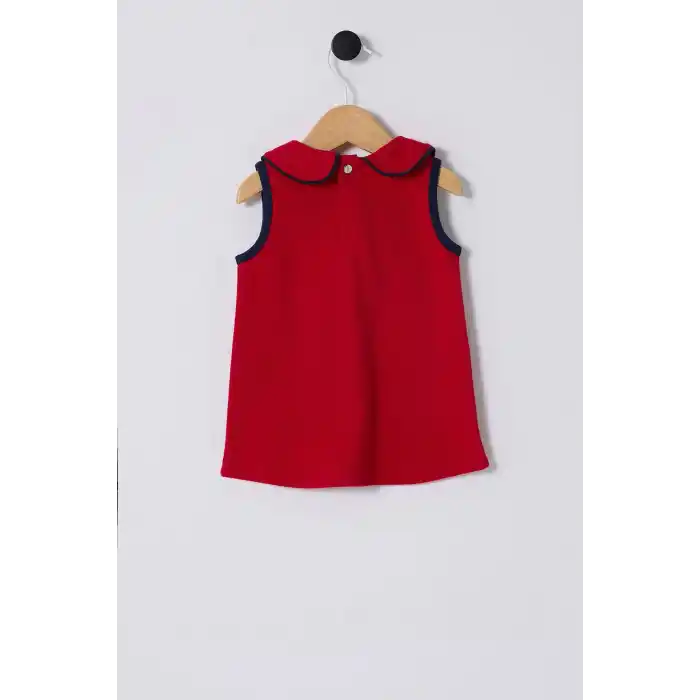 U.S.POLO ASSN.KIZ BEBEK ELBİSE - KIRMIZI