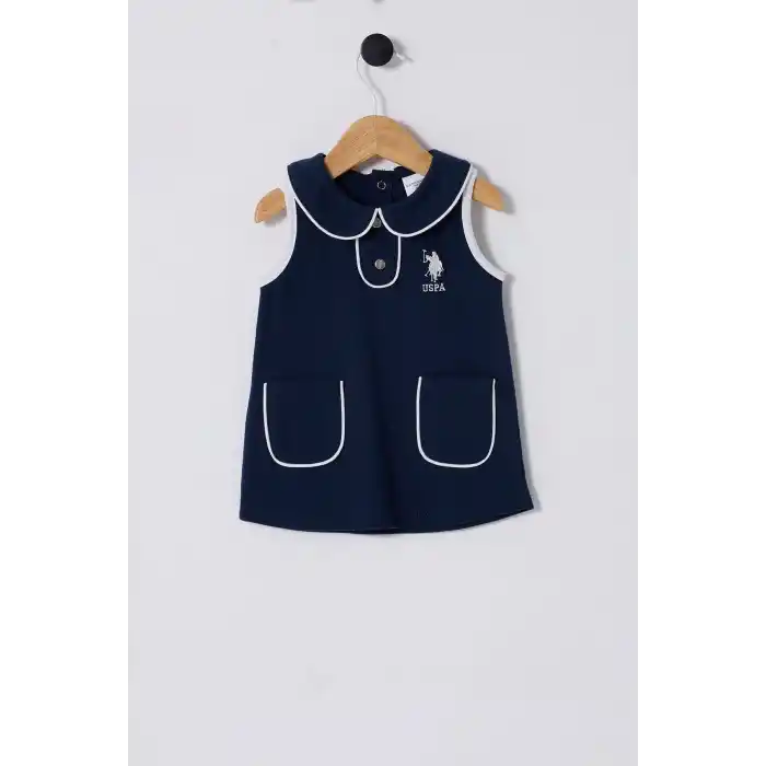 U.S.POLO ASSN.KIZ BEBEK ELBİSE - LACİVERT