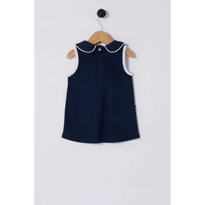 U.S.POLO ASSN.KIZ BEBEK ELBİSE - LACİVERT