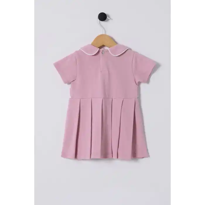 U.S.POLO ASSN.KIZ BEBEK ELBİSE - SOFT PEMBE