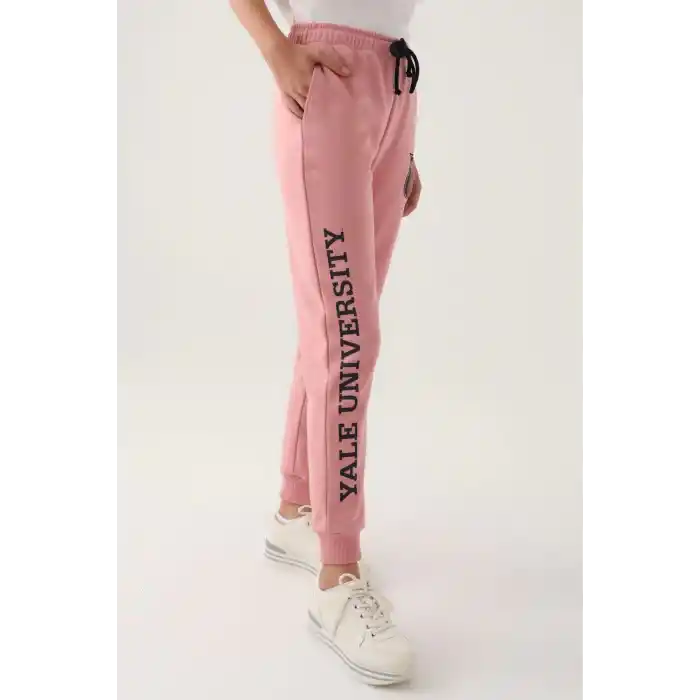 YALE KADIN TEK ALT  - RETRO PEMBE