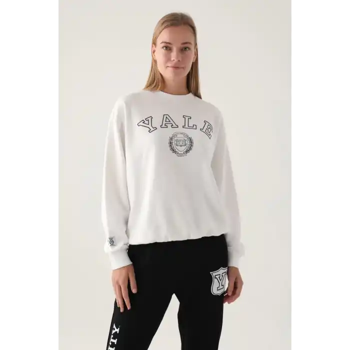 YALE KADIN TEK ÜST  - KREM