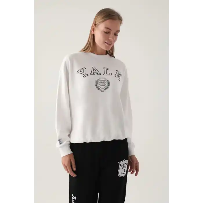 YALE KADIN TEK ÜST  - KREM