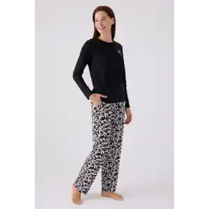 ARNETTA KADIN İKİLİ TAKIM - SİYAH