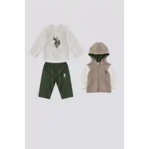 ERKEK BEBEK 3 LÜ TAKIM - KUM