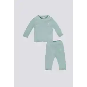 KIZ BEBEK UZUN KOL 2Lİ TAKIM - A.MİNT