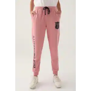 YALE KADIN TEK ALT  - RETRO PEMBE