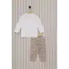 US POLO ERKEK BEBEK 2LI TAKIM  - KREM