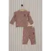 US POLO KIZ BEBEK 2LI TAKIM - VİZON