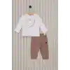 US POLO KIZ BEBEK 3LU TAKIM  - VİZON