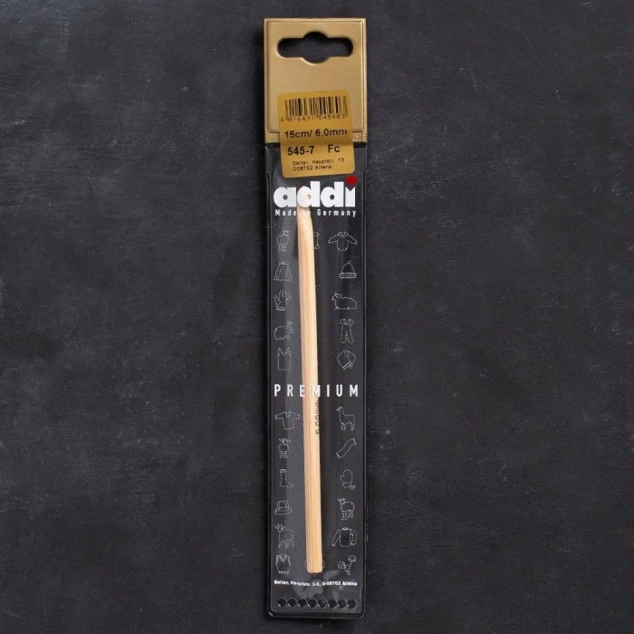 Addi Bambus 6mm 15cm Bambu Yün Tığ - 545-7
