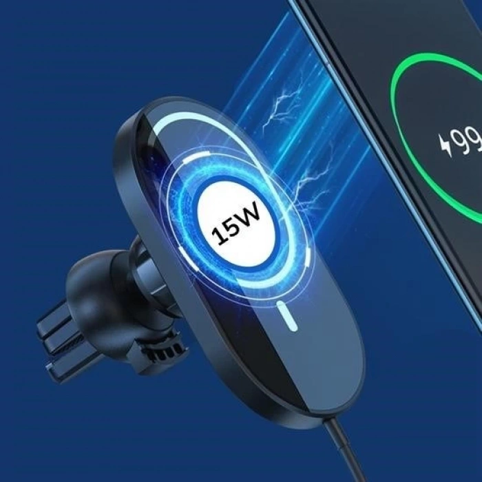 Buffer® 15w Mıknatıslı Takılabilen Hızlı Şarj Tüm Cihaz Ve Araçlara Uyumlu Araç İçi Şarj Cihazı