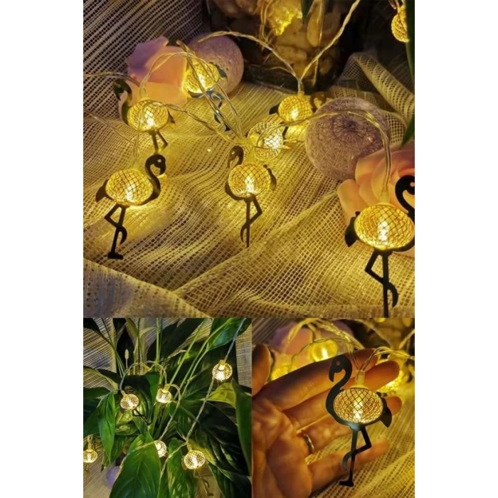 BUFFER® 2 Metre Pilli İnce Tel Led Işık Zinciri Parti Aydınlatma