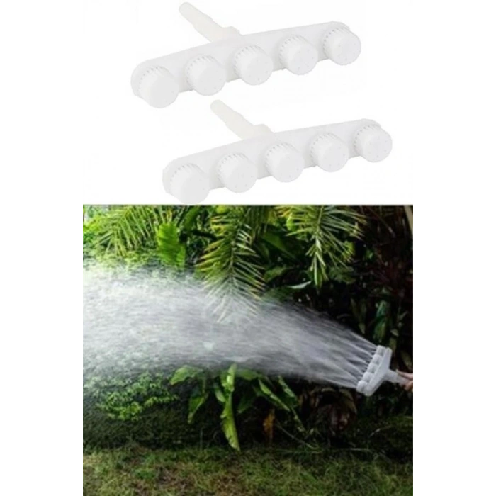 BUFFER® 5 Kafalı Peyzaj Bahçe Tarla Çim Sulama Başlığı Yüksek Basınçlı Su Püskürtücü Hortum Aparatı