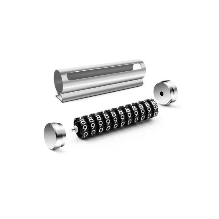 BUFFER® Alüminyum Kasa Gri Renk Çevirmeli Araç Içi Telefon Numaratörü Park Oto Numaratörü