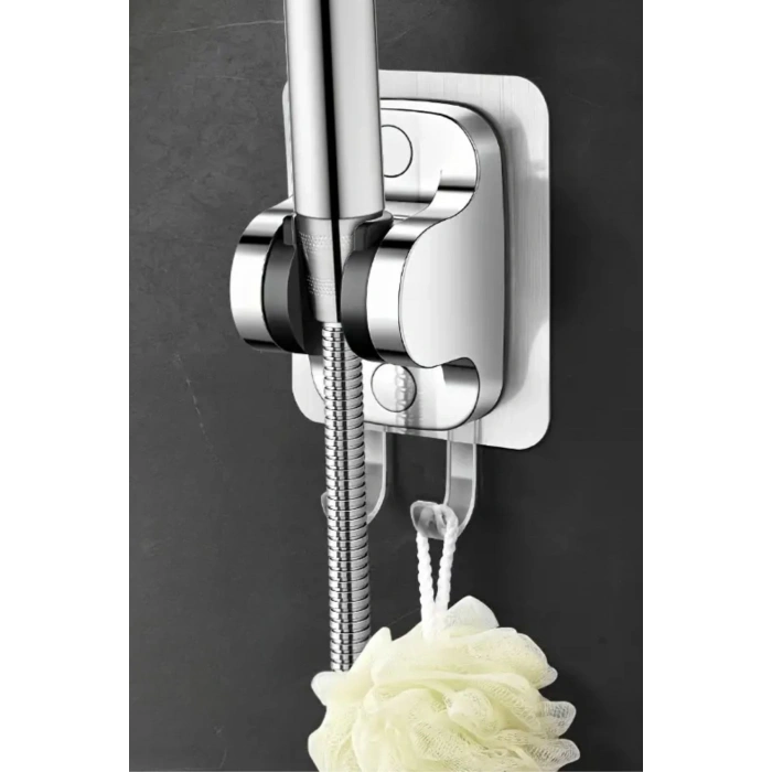 BUFFER® Kendiliğinden Güçlü Yapışkanlı Askılı Duş Başlık Tutucu