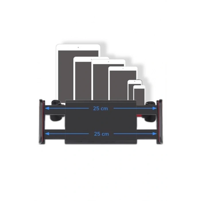 BUFFER® Oto Koltuk Arkası Telefon Tablet Tutucu Ayarlanabilir 360 Derece Dönebilen Pratik Stand