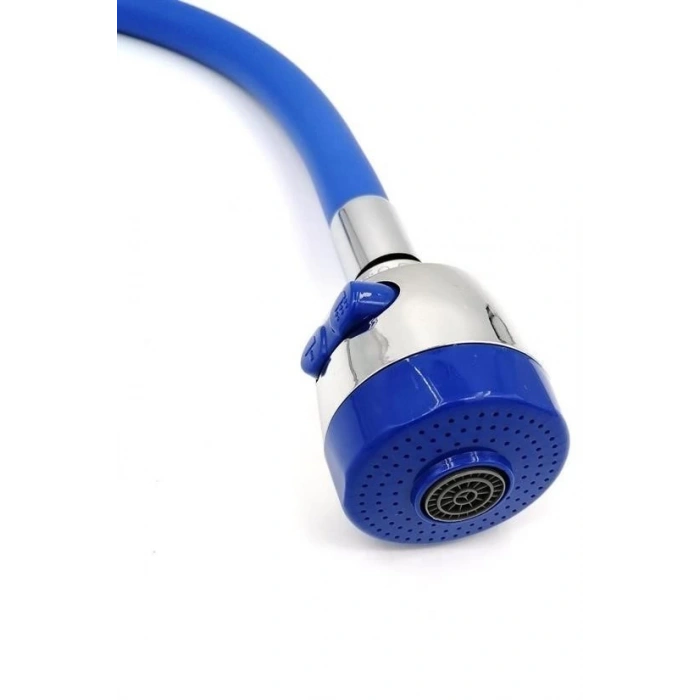 BUFFER® Oynar Başlıklı Tasarruflu Kubar Musluk Borusu ve Başlığı Mavi