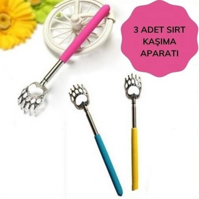 BUFFER® Pratik Kolay Teleskopik Metal Sırt Kaşıma Kaşağı Aleti Aparatı