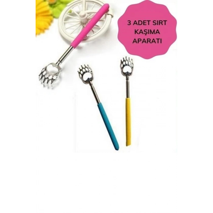 BUFFER® Pratik Kolay Teleskopik Metal Sırt Kaşıma Kaşağı Aleti Aparatı