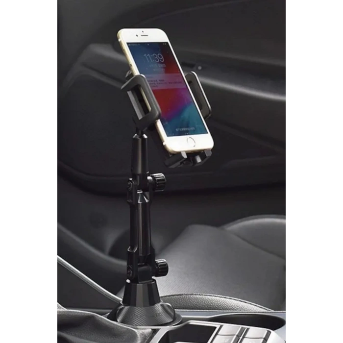 BUFFER® Teleskopik Araç Bardak Yerine Giren Telefon Tutucu