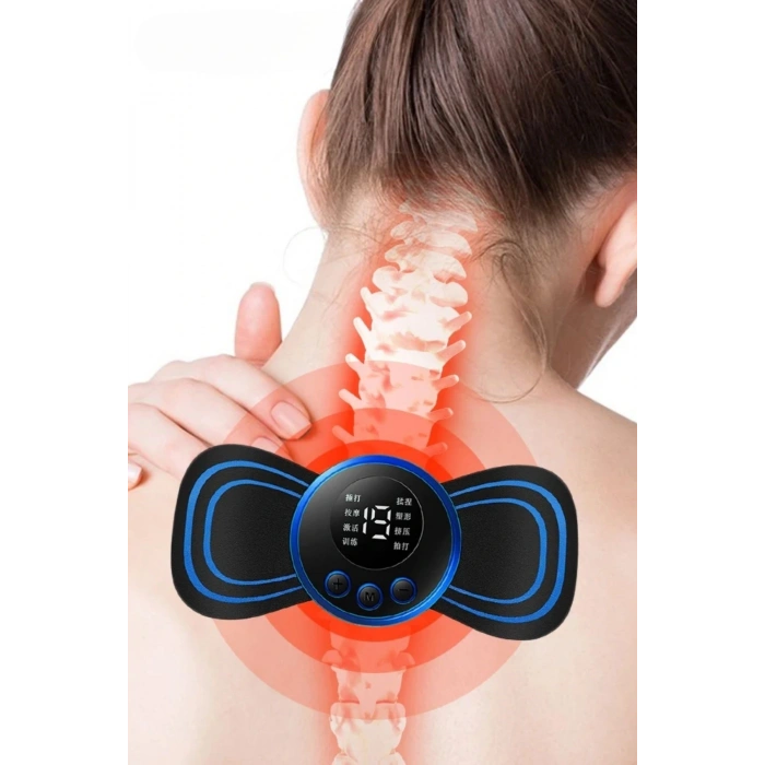 BUFFER® Titreşimli USB Şarj Aletli Mini Elektrikli Kelebek Masaj Aleti