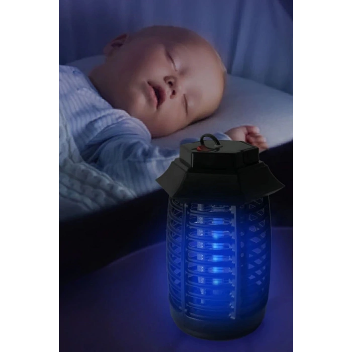 BUFFER® Tutma ve Asma Saplı Ledli Sinek Makinası 2W Sinek Öldürücü UV Mor Işıklı Aparat