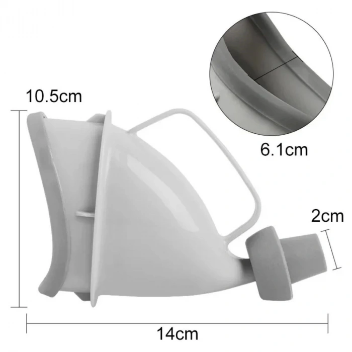 BUFFER® Unisex Taşınabilir Hijjenik Seyahat Tuvalet Aparatı Seyahat Tuvalet Hunisi