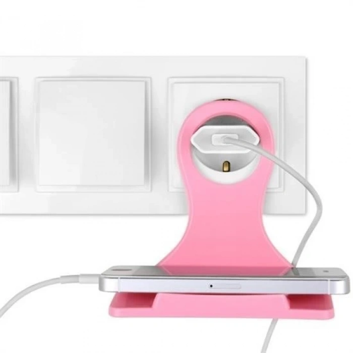 BUFFER® Universal Mobil Şarj Priz Askısı ve Telefon Tablet  Tutucu Stand