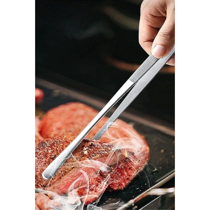 BUFFER®  Yiyecek Servis Maşası Air Fryer  Master Chef Şef Cımbızı Et Kızartma Barbekü Aleti 30 Cm