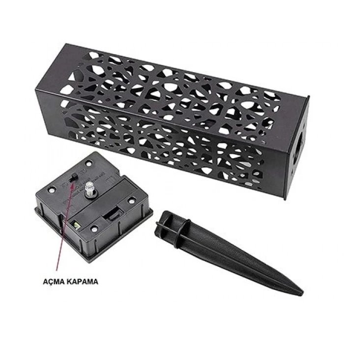 Dekoratif Solar Güneş Enerjili Bahçe Aydınlatması Yürüyüş Yolu Seti ( 8 Adet )