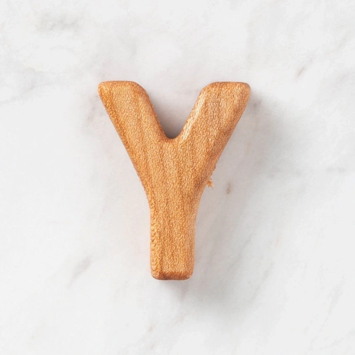 Hobi Baby Organik Ahşap Harf - Y